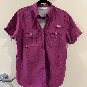Columbia Womens PFG Shirt Size Large